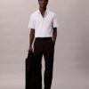 Camisa ajustada de Cotton Stretch con botones Camisa ajustada de Cotton Stretch con botones