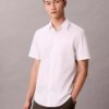 Camisa ajustada de Cotton Stretch con botones Camisa ajustada de Cotton Stretch con botones
