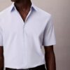 Camisa ajustada de Cotton Stretch con botones Camisa ajustada de Cotton Stretch con botones