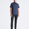 Camisa ajustada de Cotton Stretch con botones Camisa ajustada de Cotton Stretch con botones