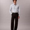 Camisa ajustada de cuadros de Cotton Stretch con botones Camisa ajustada de cuadros de Cotton Stretch con botones