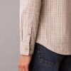 Camisa ajustada de cuadros de Cotton Stretch con botones Camisa ajustada de cuadros de Cotton Stretch con botones