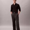 Camisa ajustada de popelín de algodón Cotton Stretch con botones Camisa ajustada de popelín de algodón Cotton Stretch con botones