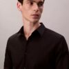 Camisa ajustada de popelín de algodón Cotton Stretch con botones Camisa ajustada de popelín de algodón Cotton Stretch con botones