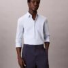 Camisa ajustada elástica con botones Camisa ajustada elástica con botones