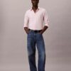 Camisa ajustada elástica con botones Camisa ajustada elástica con botones