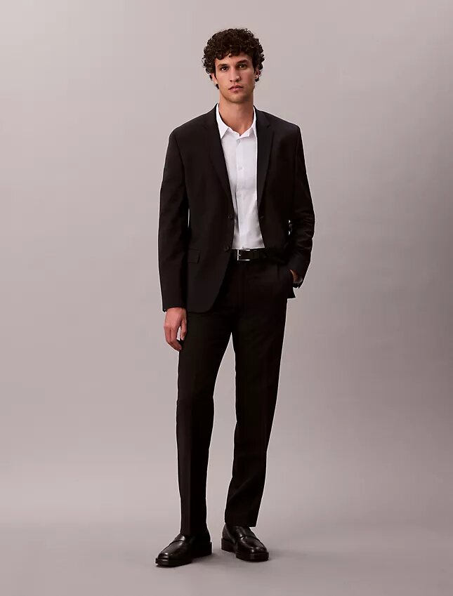 Camisa ajustada elástica con botones Camisa ajustada elástica con botones