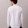 Camisa ajustada elástica con botones Camisa ajustada elástica con botones