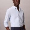Camisa ajustada elástica con botones Camisa ajustada elástica con botones