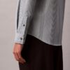 Camisa ajustada elástica Supima con rayas teñidas en hilo Camisa ajustada elástica Supima con rayas teñidas en hilo