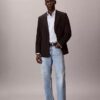Camisa clásica con botones de rayas de Cotton Stretch