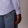 Camisa clásica con botones de rayas de Cotton Stretch