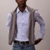 Camisa clásica con botones de rayas de Cotton Stretch