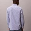 Camisa clásica con botones de rayas de Cotton Stretch