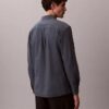 Camisa clásica de lino y algodón con botones