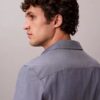 Camisa clásica de popelín lavado con botones