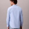 Camisa clásica de popelín lavado con botones