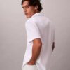 Camisa clásica de seersucker liso con botones