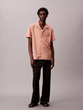 Camisa clásica Oxford a rayas con botones Camisa clásica Oxford a rayas con botones