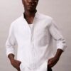 Camisa clásica Oxford a rayas con botones Camisa clásica Oxford a rayas con botones
