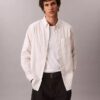 Camisa clásica Oxford a rayas con botones Camisa clásica Oxford a rayas con botones
