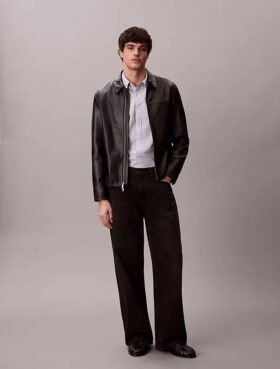 Camisa clásica Oxford de algodón elástico a rayas con botones