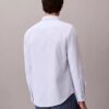 Camisa clásica Oxford de algodón elástico a rayas con botones Camisa clásica Oxford de algodón elástico a rayas con botones