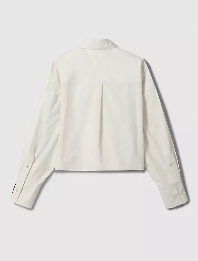 Camisa corta de popelín con botones Camisa corta de popelín con botones