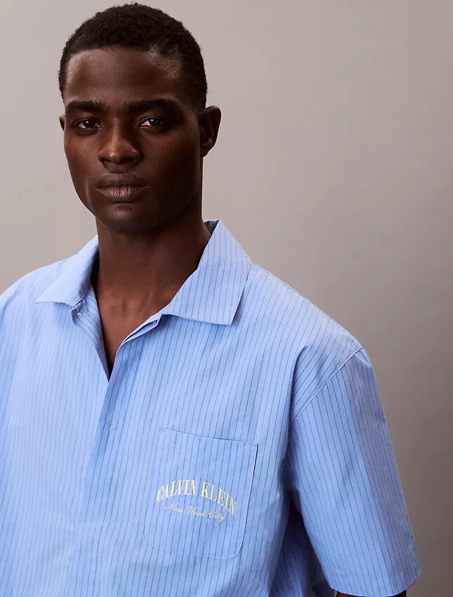 Camisa de dormir clásica de popelín de algodón Heritage Camisa de dormir clásica de popelín de algodón Heritage
