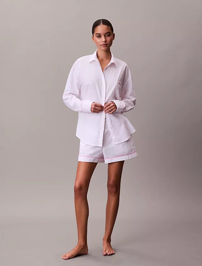 Camisa de dormir de popelín de algodón para el Día de San Valentín Camisa de dormir de popelín de algodón para el Día de San Valentín