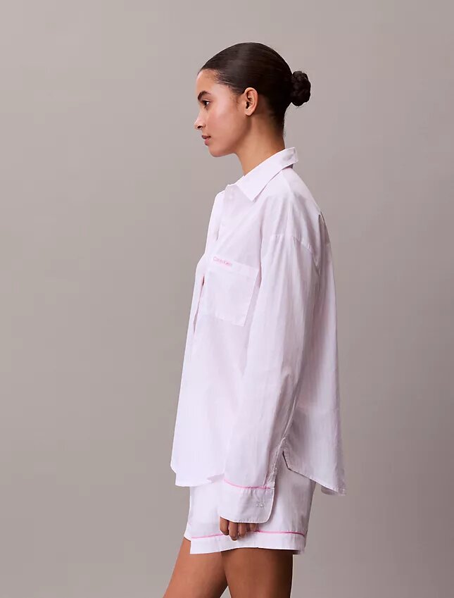 Camisa de dormir de popelín de algodón para el Día de San Valentín Camisa de dormir de popelín de algodón para el Día de San Valentín
