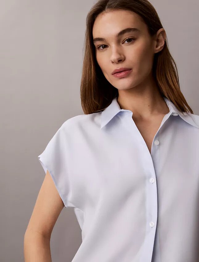 Camisa de lyocell con botones Camisa de lyocell con botones