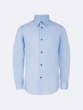 Camisa de popelín con botones para niños Camisa de popelín con botones para niños