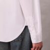 Camisa de popelín con estampado gráfico y botones, corte holgado Camisa de popelín con estampado gráfico y botones, corte holgado