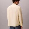 Camisa de popelín lavado con botones y corte holgado