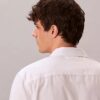 Camisa de popelín lavado con botones y corte holgado Camisa de popelín lavado con botones y corte holgado