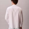 Camisa de popelín lavado con botones y corte holgado Camisa de popelín lavado con botones y corte holgado