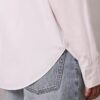 Camisa holgada de popelín de algodón con botones