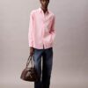 Camisa oversize de popelín de algodón con botones