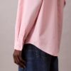 Camisa oversize de popelín de algodón con botones