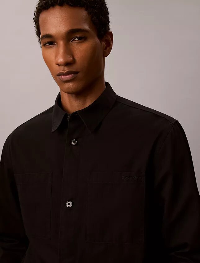 Camisa oversize de sarga lavada Camisa oversize de sarga lavada