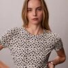 Camiseta ajustada con fruncidos Camiseta ajustada con fruncidos