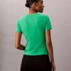 Camiseta ajustada con gráfico de logotipo a rayas Camiseta ajustada con gráfico de logotipo a rayas