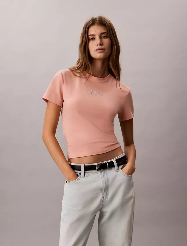 Camiseta ajustada con gráfico del logotipo Camiseta ajustada con gráfico del logotipo