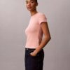 Camiseta ajustada con gráfico del logotipo Contour Rib Camiseta ajustada con gráfico del logotipo Contour Rib