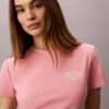 Camiseta ajustada con gráfico del logotipo curvado Camiseta ajustada con gráfico del logotipo curvado