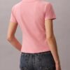 Camiseta ajustada con gráfico del logotipo curvado Camiseta ajustada con gráfico del logotipo curvado