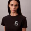 Camiseta ajustada con gráfico del logotipo de la flor Camiseta ajustada con gráfico del logotipo de la flor