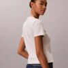 Camiseta ajustada con gráfico del logotipo en relieve Camiseta ajustada con gráfico del logotipo en relieve