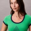 Camiseta ajustada con gráfico del logotipo Monogram
